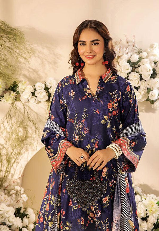 Safwa 3 Pc Digital Printed Suit