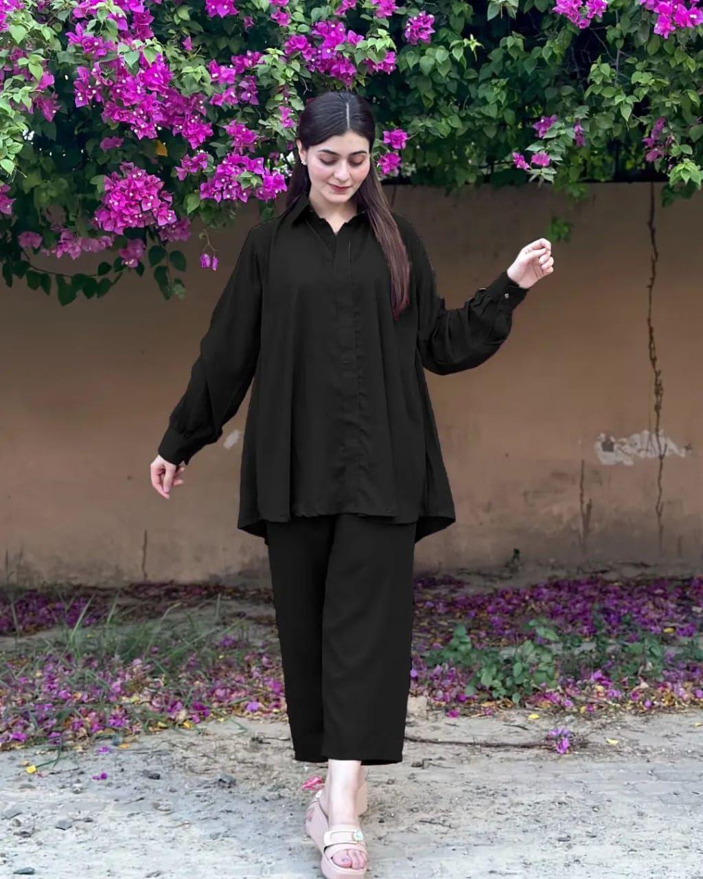 Stylish Women's Western Style Coat Inner & Trouser