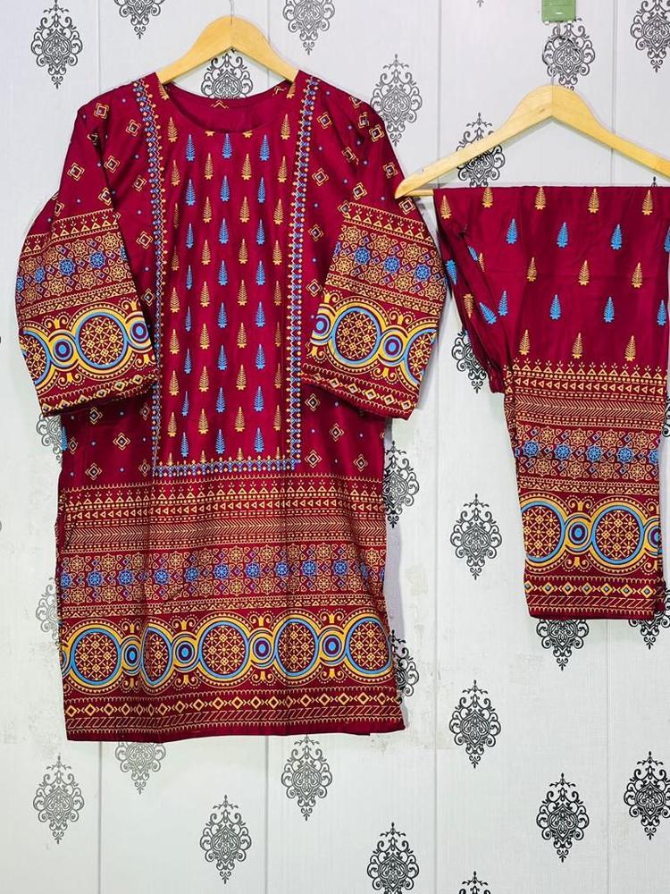 Bareeze 2 Pc Women's Stitched Linen Printed Suit