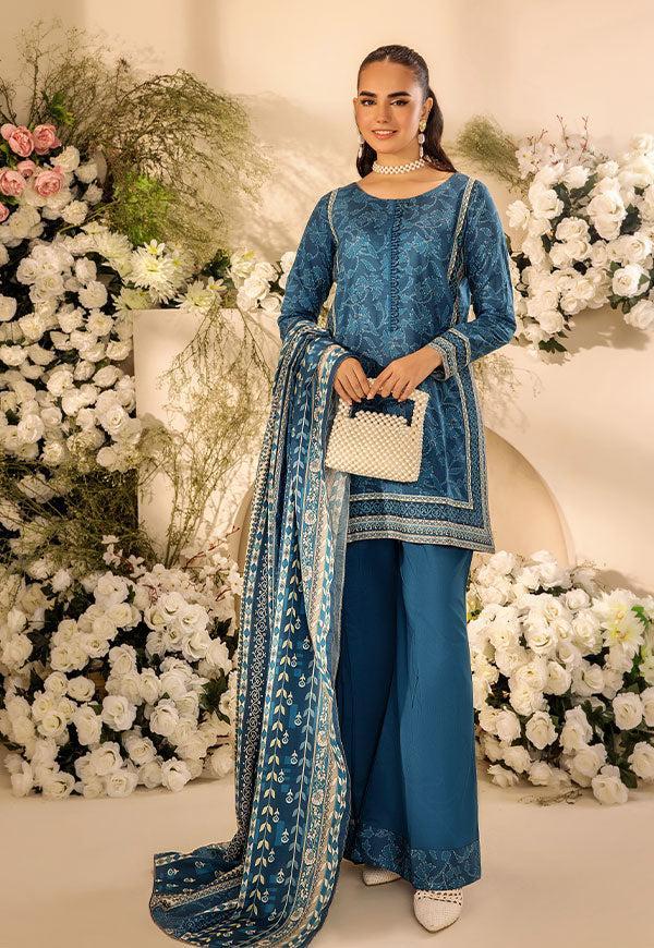 3 Pc Digital Printed Suit By Safwa Brand