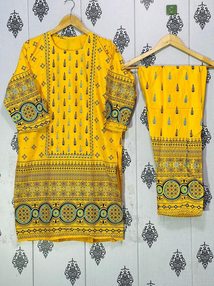 Bareeze 2 Pc Women's Stitched Linen Printed Suit