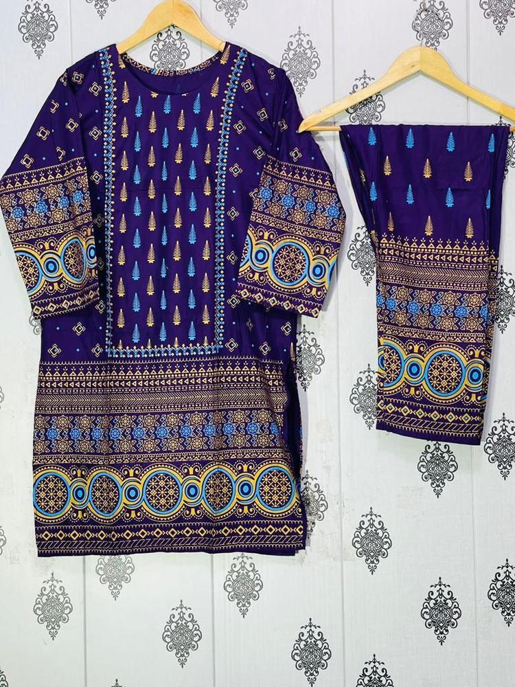 Bareeze 2 Pc Women's Stitched Linen Printed Suit