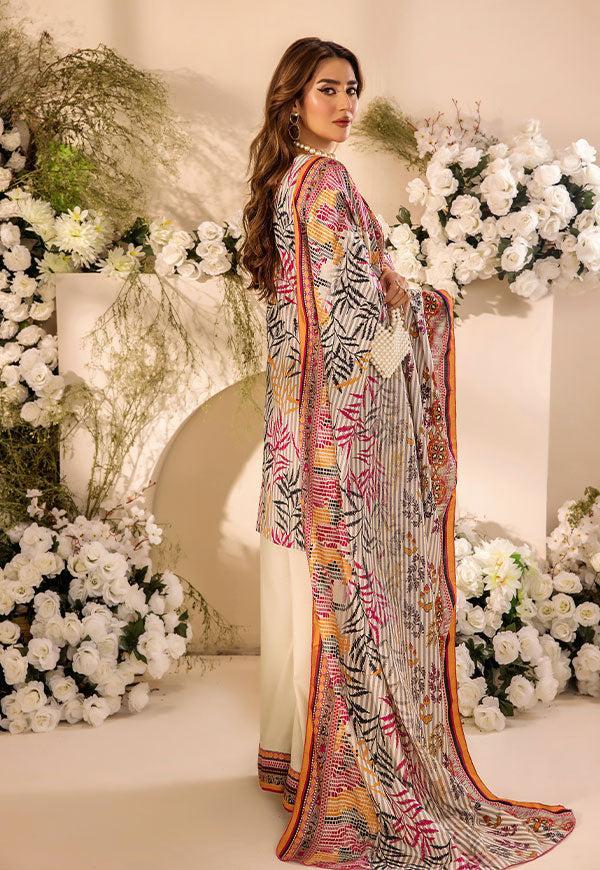 3 Pc Digital Printed Suit By Safwa Brand