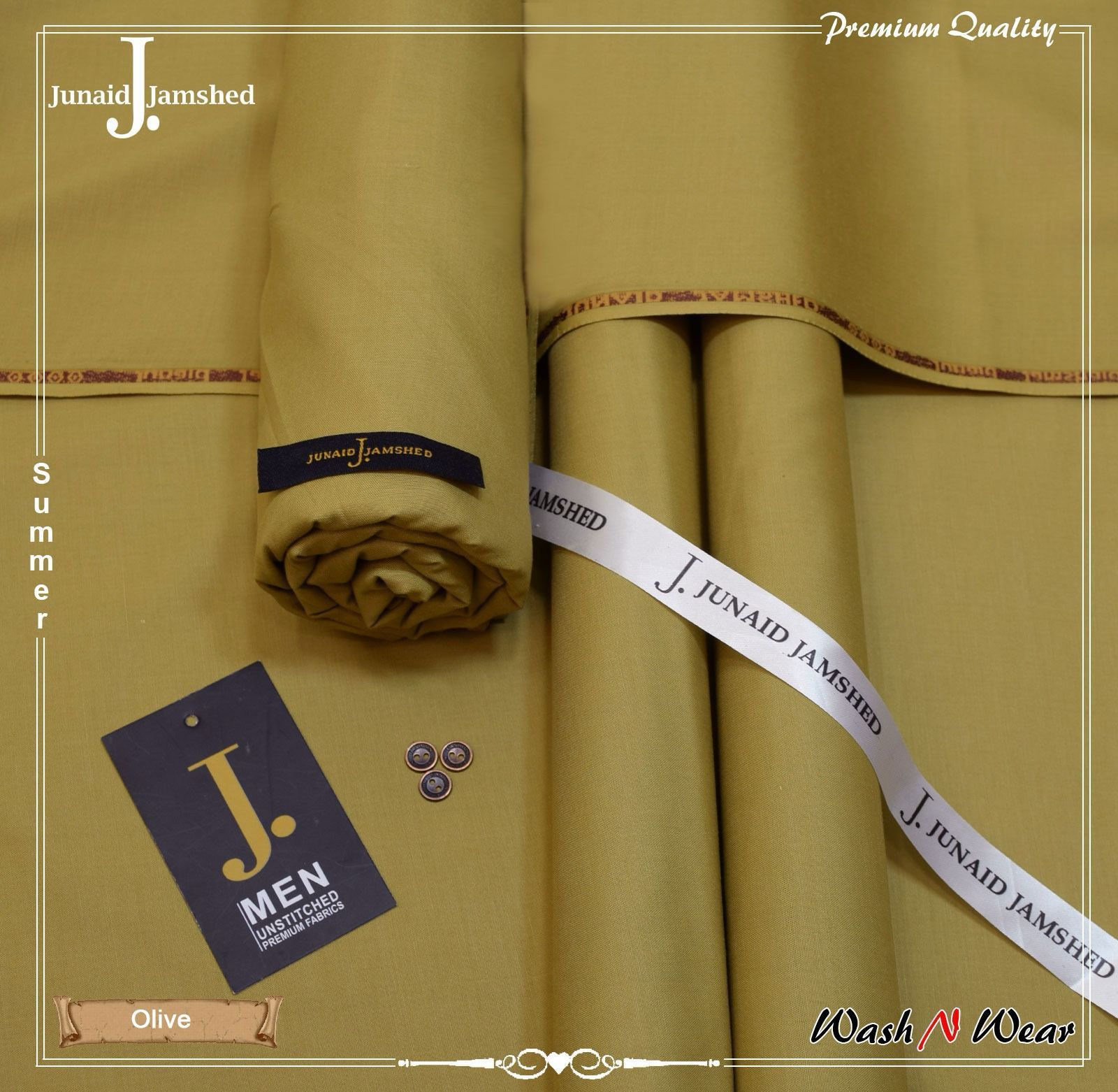 J. Junaid Jamshed Men's Wash & Wear