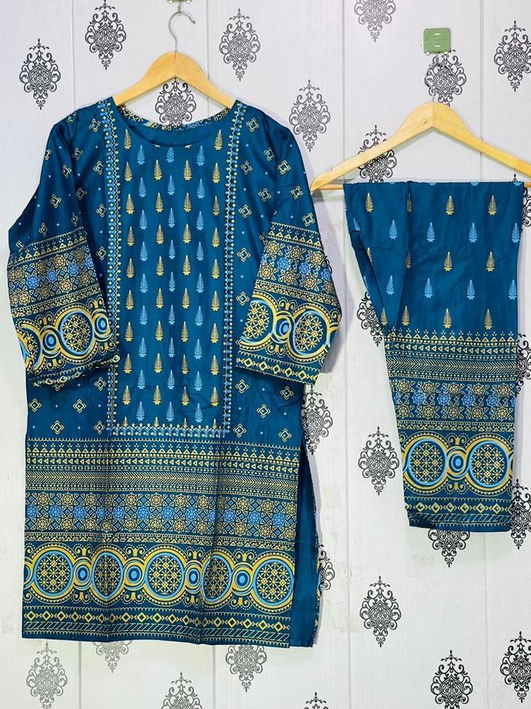 Bareeze 2 Pc Women's Stitched Linen Printed Suit