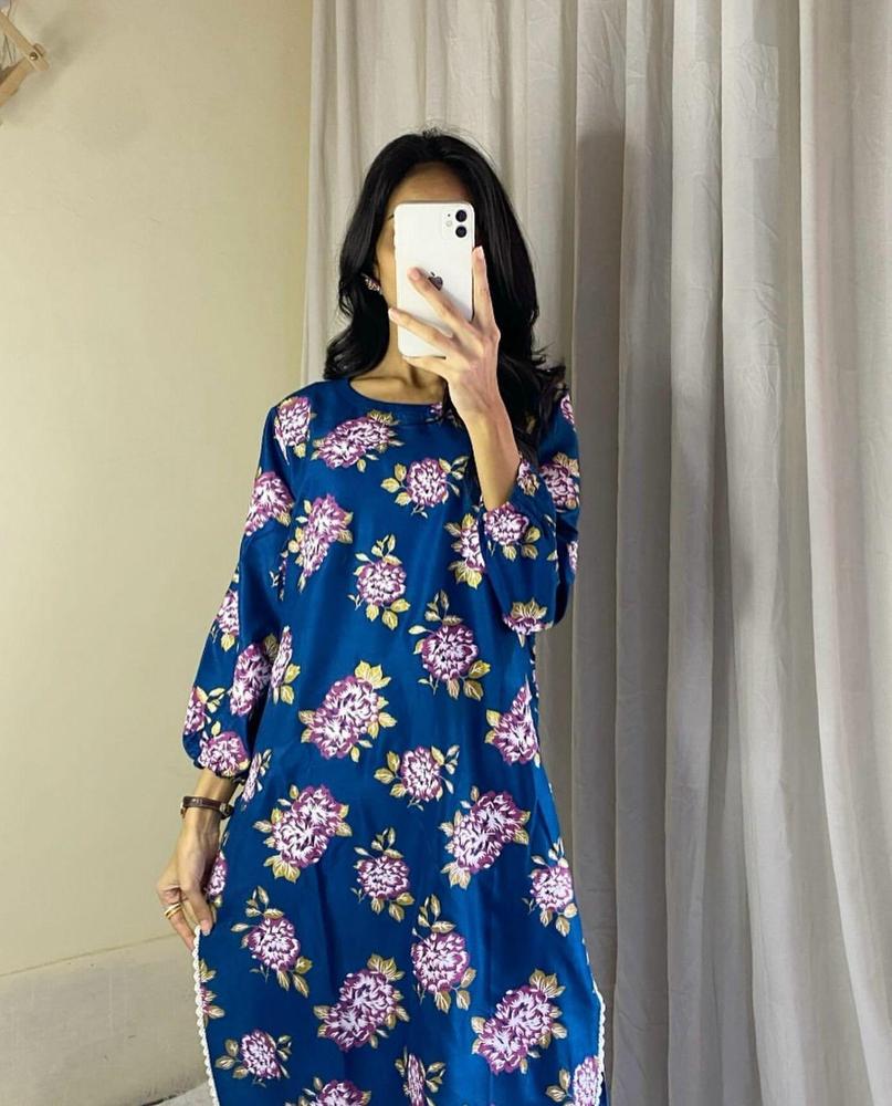 Cross Stich 2 Pcs Women's Stitched Linen Printed Suit