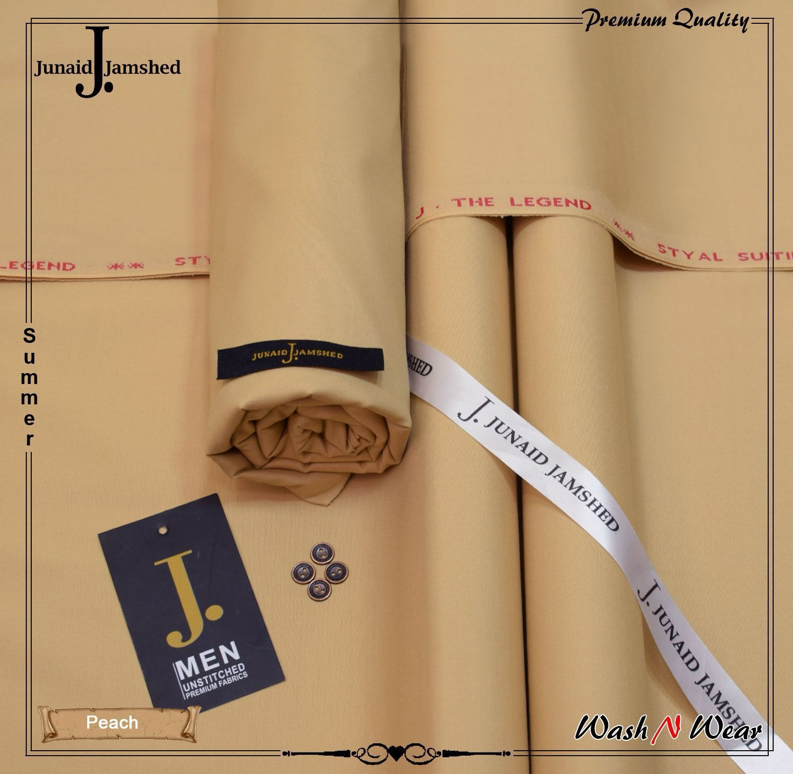 J. Junaid Jamshed Men's Wash & Wear