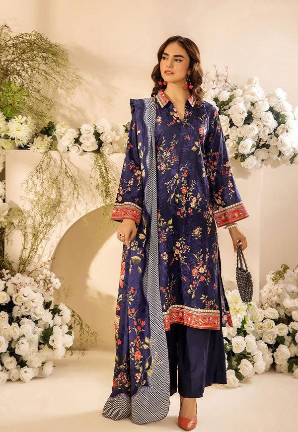 3 Pc Digital Printed Suit By Safwa Brand