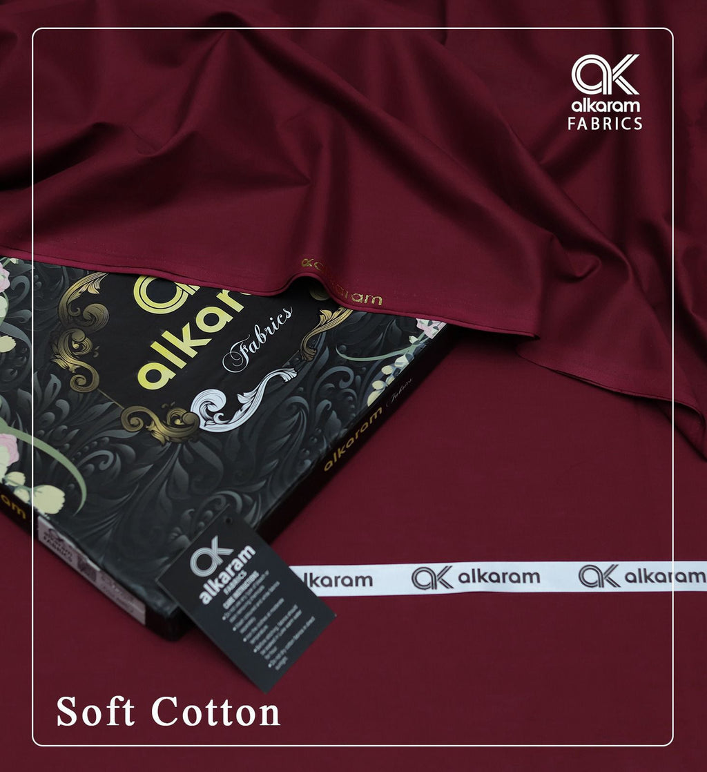 Soft Cotton By Al Karam Fabrics For Gents