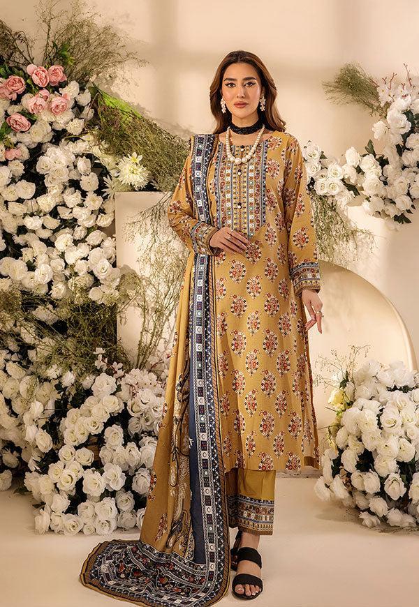 3 Pc Digital Printed Suit By Safwa Brand