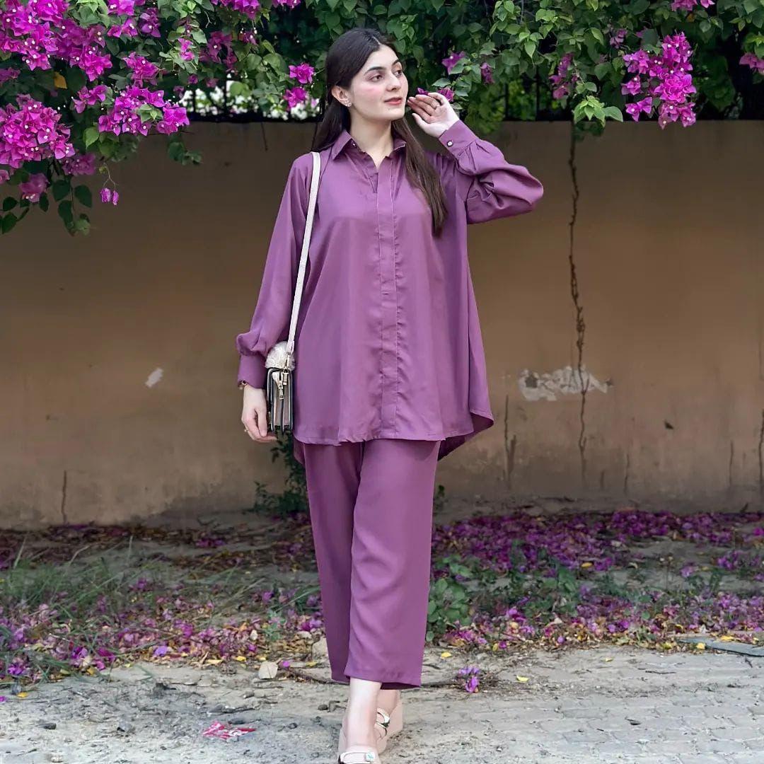 Stylish Women's Western Style Coat Inner & Trouser