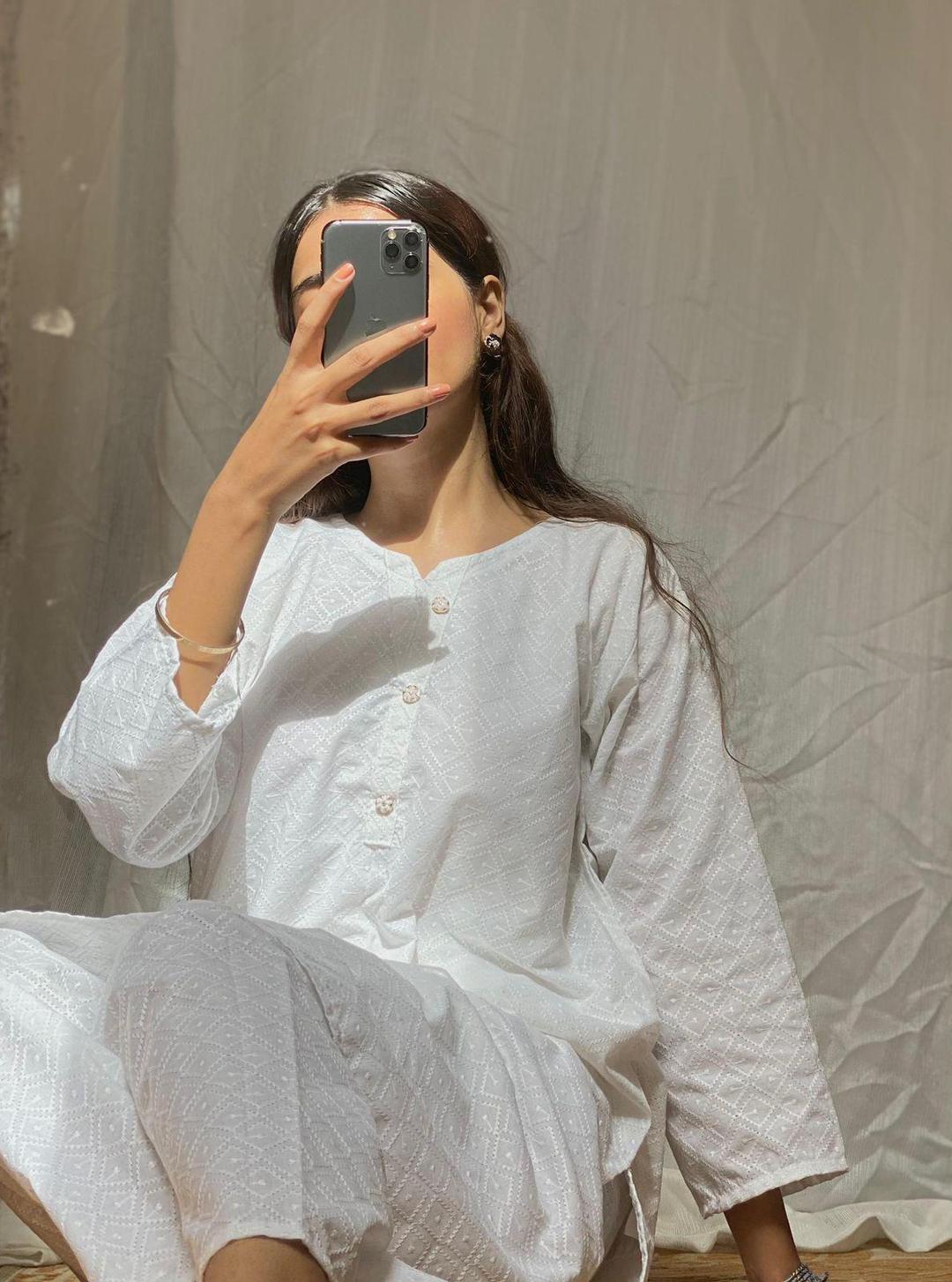 Chikankari 2 Pc Embroidered Shirt And Trouser